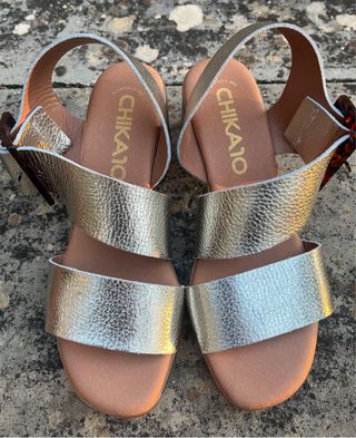 Sandalias CHIKA10 Piel Doradas