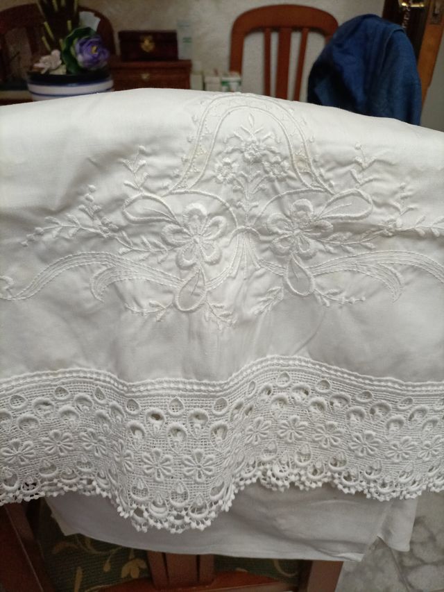 Juego de cama 150 cm blanco