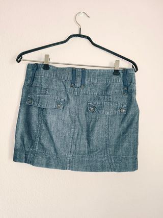 Falda vaquera mini azul