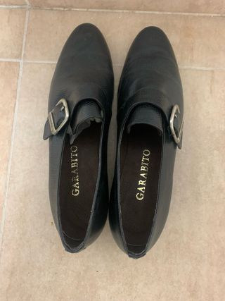 Zapatos Hispanitas Negros Monk Strap