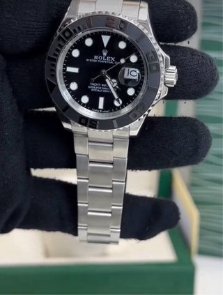 Rolex Yacht-Master Negro y Plateado