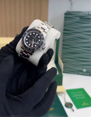 Rolex Yacht-Master Negro y Plateado