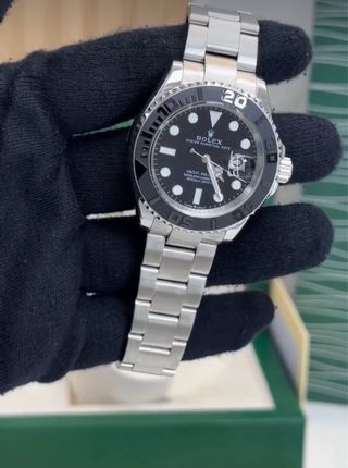 Rolex Yacht-Master Negro y Plateado