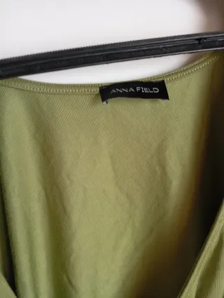 Blusa cruzada Anna Field verde talla única