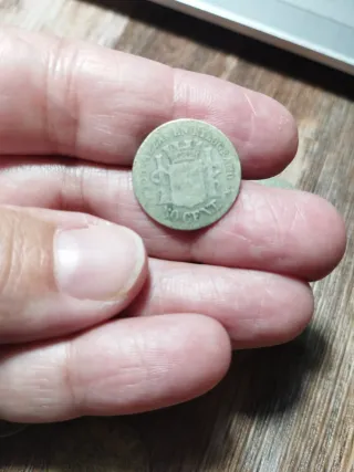 Moneda 50 céntimos 1869