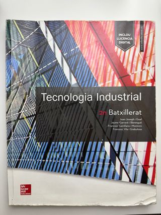 Libro “Tecnologia Industrial” 2 Bat. McGrawHill