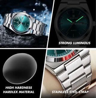 Reloj Hombre Esfera Verde