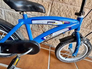 Bicicleta infantil 14 pulgadas azul