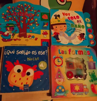 Libros para bebés de formas, sonidos, etc