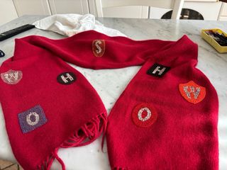 Sciarpa Who*S Who lana e cashmere ricamata