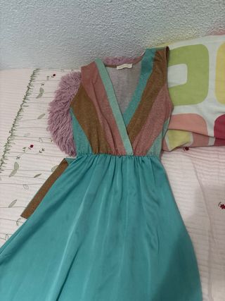 Vestido largo escote V