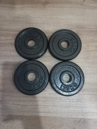 DISCOS 4 PESAS 1,25KG DE 30MM