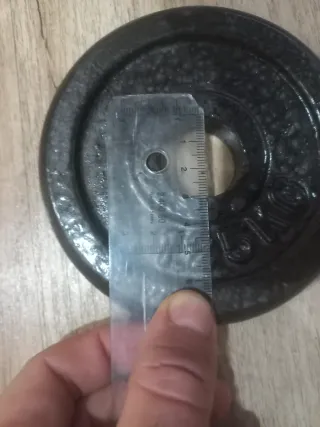 DISCOS 4 PESAS 1,25KG PARA BARRAS DE 30MM