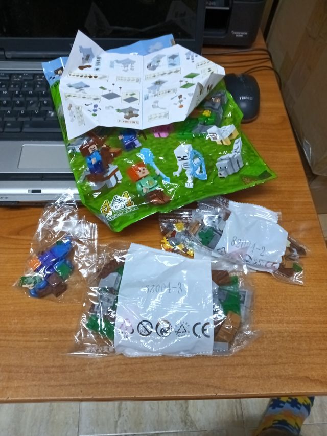 Bloques construcción Minecraft compatibles lego