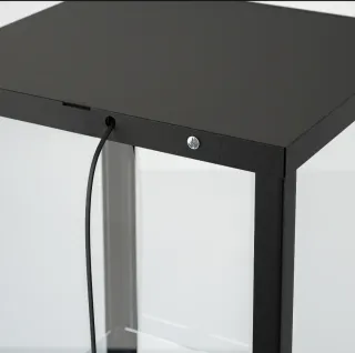 Vitrina Negra Ikea Cristal Metal