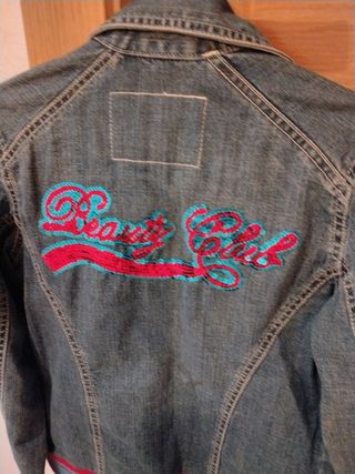 Chaqueta tejana bordada Talla S