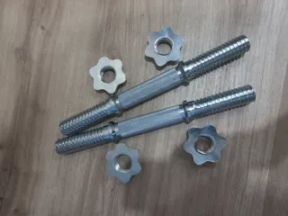 2 BARRAS DE MANCUERNAS   DE 30MM CON 4 ROSCAS