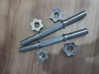 2 BARRAS DE MANCUERNAS   DE 30MM CON 4 ROSCAS