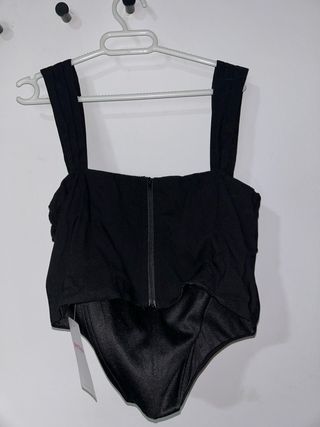 Top corsé negro nuevo