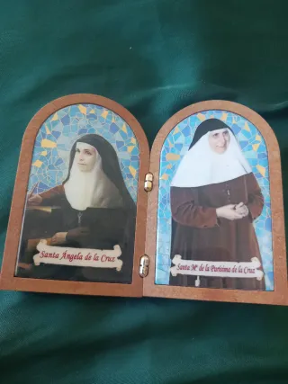 Rosario turquesa + 3 marcos Santos