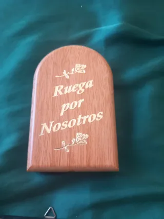 Rosario turquesa + 3 marcos Santos
