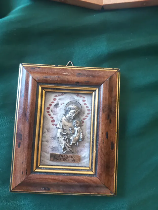 Rosario turquesa + 3 marcos Santos