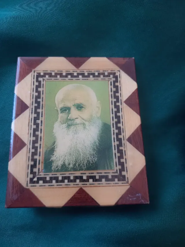 Rosario turquesa + 3 marcos Santos