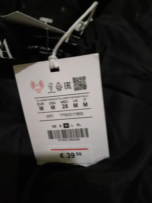 Chaqueta Zara Negra Sin Estrenar