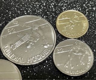Monedas Conmemorativas Mundial Hockey 82