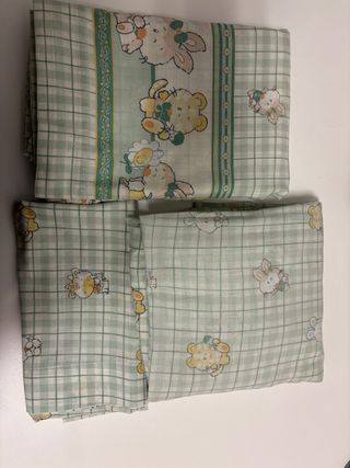 Juego Sábanas Infantiles de Animales 100% Algodón