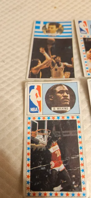 Lote 4 cromos baloncesto NBA