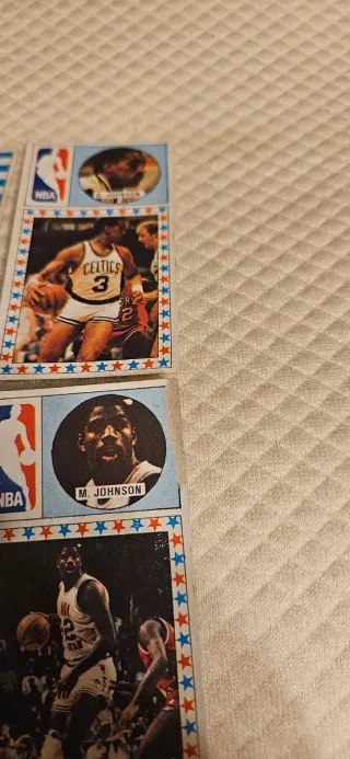 Lote 4 cromos baloncesto NBA