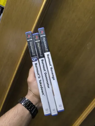 Pack 3 Juegos Burnout PS2: Takedown, Dominator, Re