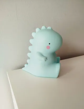 Luz Noche Infantil Dinosaurio Azul