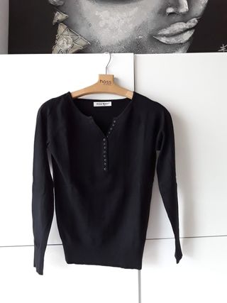 Jersey negro de Beauty Women. Talla M