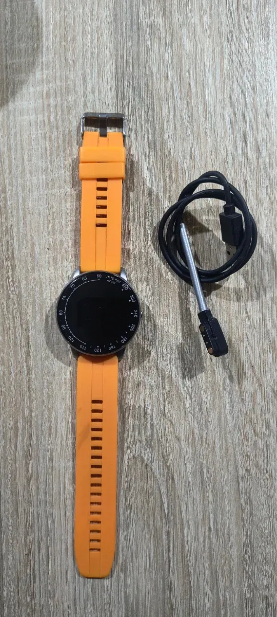Smarty SW008G Smartwatch Arancione/Argento