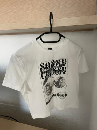 Camiseta SHEIN Talla Única Blanca