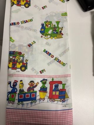 Juego Sábanas Barrio Sésamo de 90cm 100% algodón