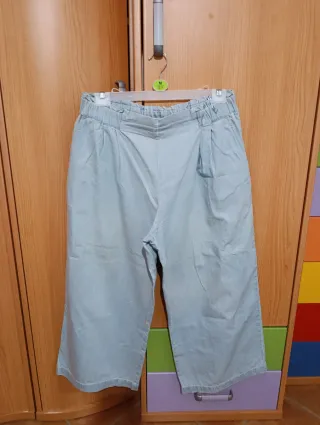 Pantalón pierna elefante azul