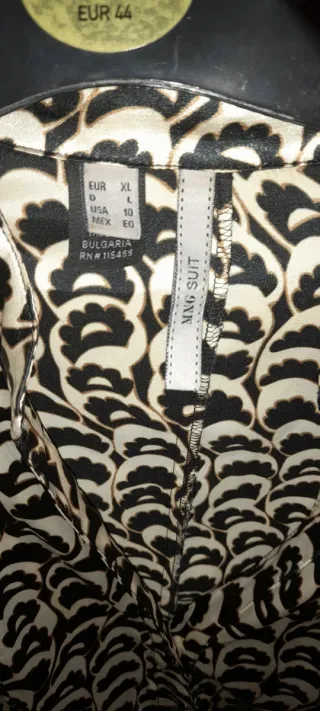 Vestido estampado blanco y negro