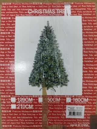 Árbol de Navidad Nevado 180cm con Piñas
