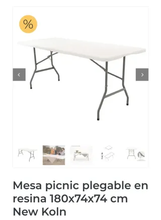 Mesa  plegable 