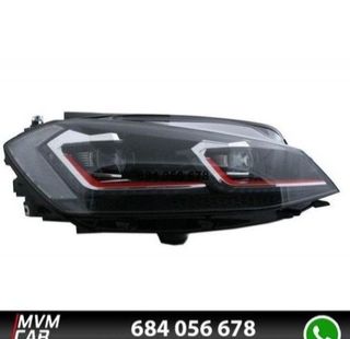 Faros delanteros Red edition Led para VW Golf 7.5
