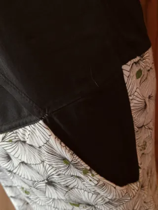 Vestido estampado blanco y negro