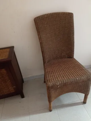 2 Sillas Ratán Marrón Gutmann