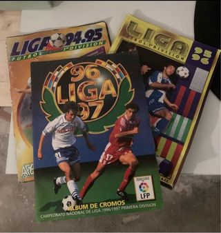 Pack 3 Álbumes Liga Fútbol 94-97