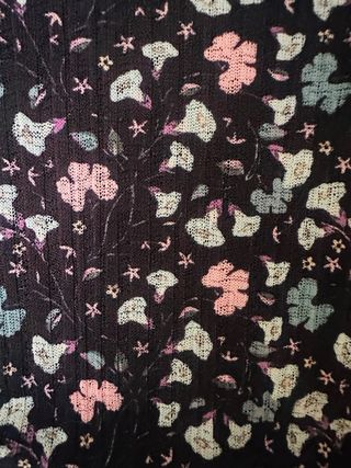 Vestido drapeado estampado floral talla S