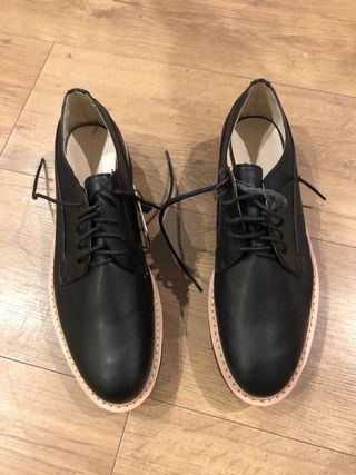 Zapatos Zara negros plataforma