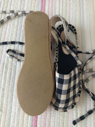 Alpargatas B&W cuadros Vichy Talla 36