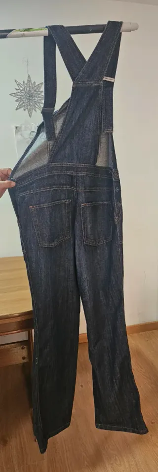 Peto vaquero mujer azul